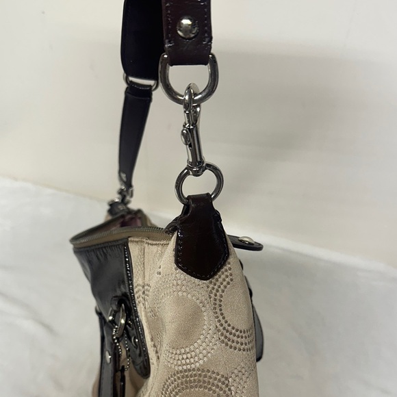 Coach Ashley Elegant Brown and Tan Satchel/ Crossbody - Picture 14 of 15